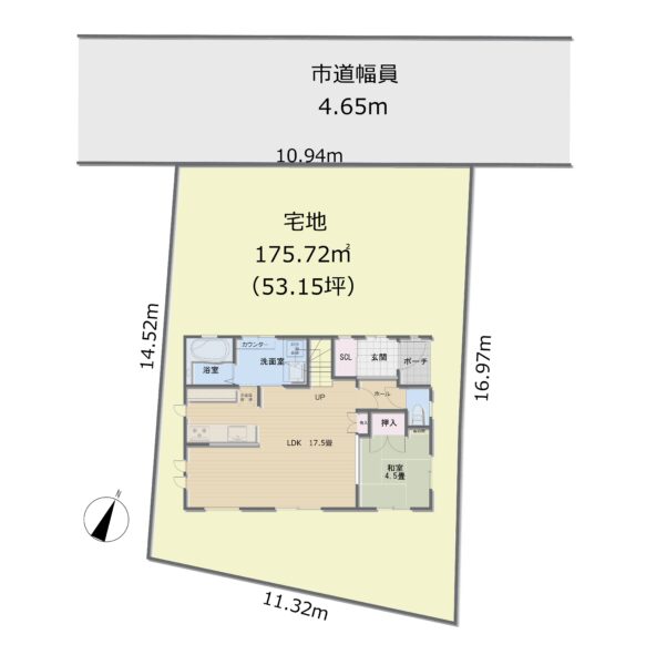 区画図 (間取) 区画図 (間取)